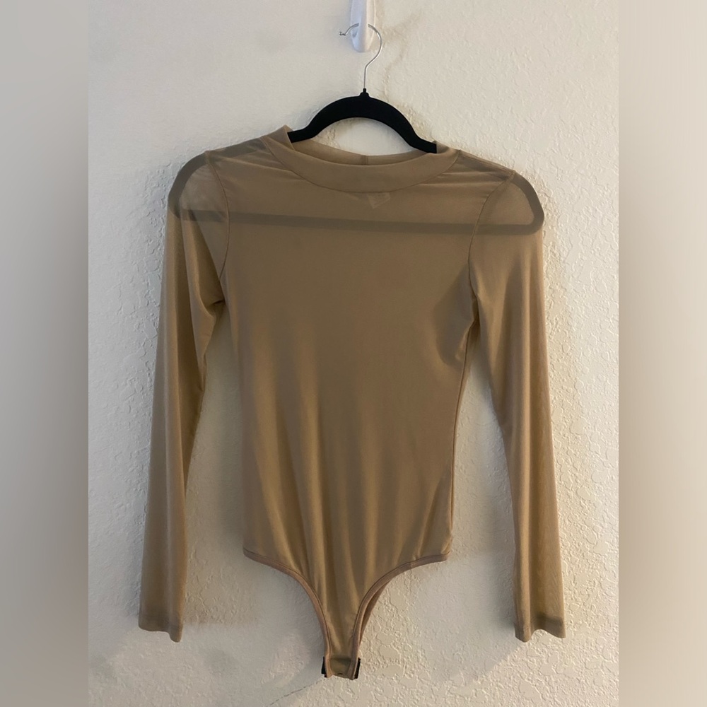Mesh one piece top